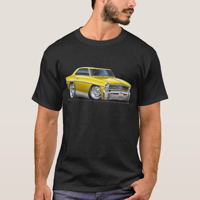 1966-67 Nova Yellow Car T-Shirt (Front)
