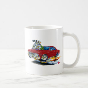 1966 Chevelle Maroon Car Coffee Mug