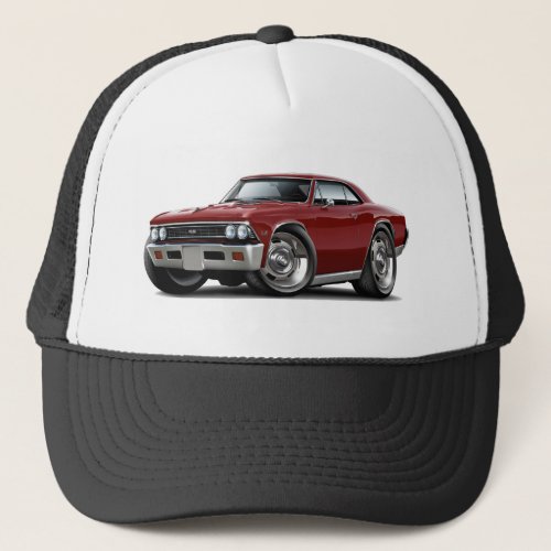 1966 Chevelle Maroon Car Trucker Hat