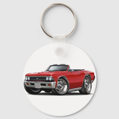 1966 Chevelle Red Convertible Keychain