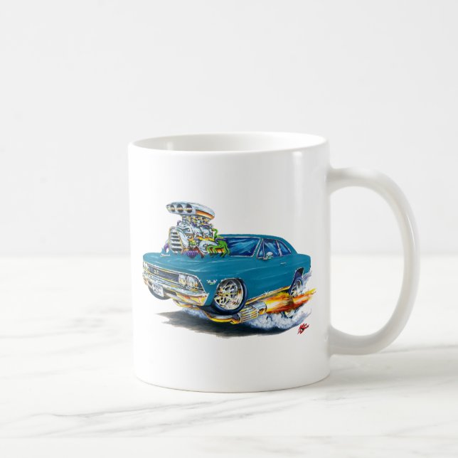1966 Chevelle Teal Car Coffee Mug (Right)