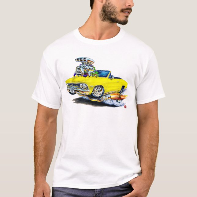 1966 Chevelle Yellow Convertible T-Shirt (Front)
