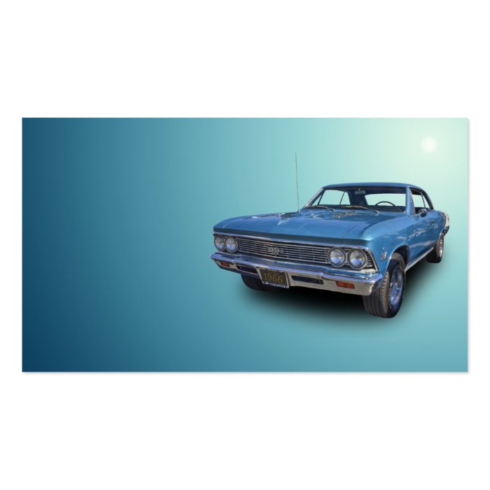 1966 CHEVROLET CHEVELLE SS BUSINESS CARD TEMPLATE