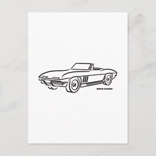 1966 Chevrolet Corvette Postcard