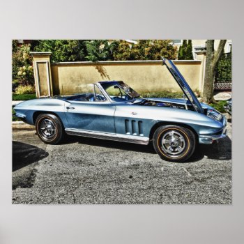 1966 Chevrolet Corvette Poster by rayNjay_Photography at Zazzle