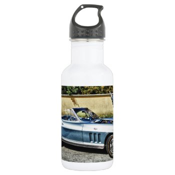 1966 Chevrolet Corvette Stainless Steel Water Bottle by rayNjay_Photography at Zazzle