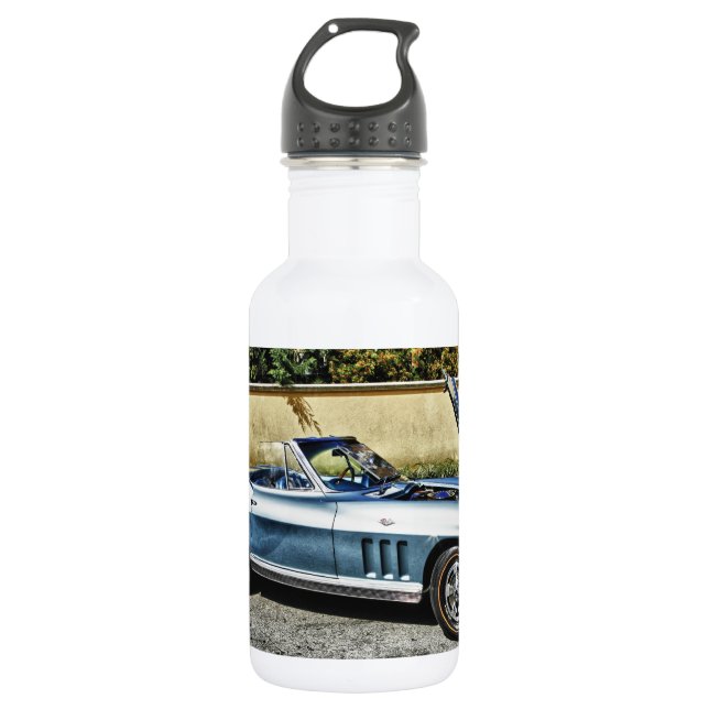 1966 Chevrolet Corvette Stainless Steel Water Bottle (Front)