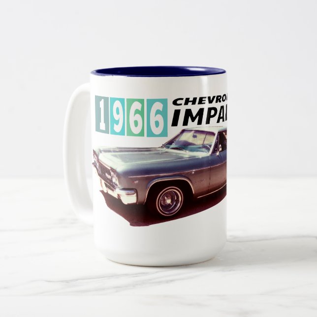 1966 Chevrolet Impala Two-Tone Coffee Mug (Front Left)