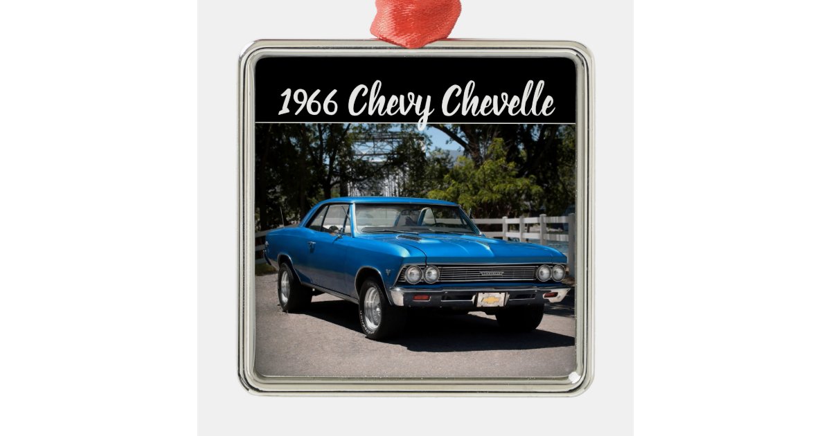 1966 Chevy Chevelle Big Block Muscle Car Metal Ornament