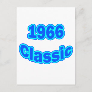 1966 Classic Blue Postcard