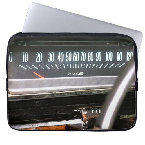 1966 Classic Car Speedometer Laptop Sleeve