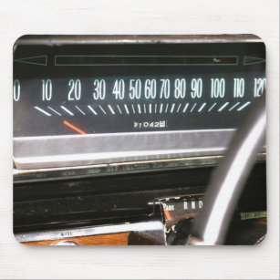 1966 Classic Car Speedometer Mouse Pad