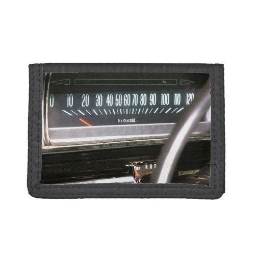 1966 Classic Car Speedometer Trifold Wallet