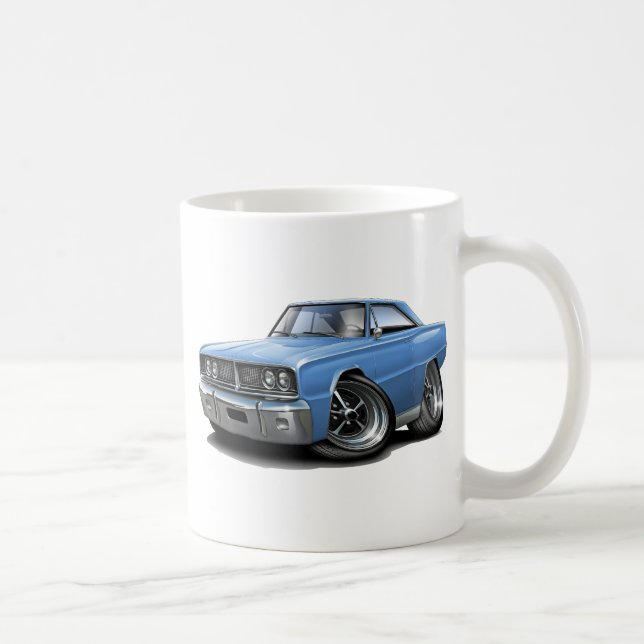 1966 Coronet Lt Blue Car Coffee Mug (Right)