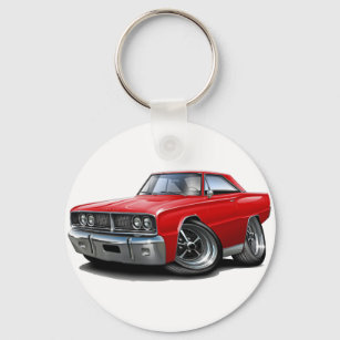1966 Coronet Red Car Keychain