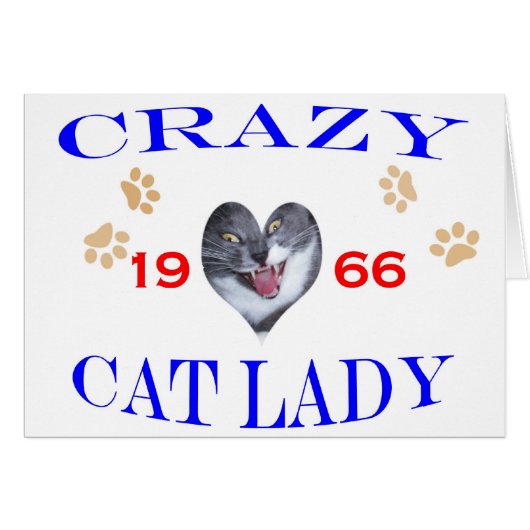 1966 Crazy Cat Lady Cards (Front Horizontal)