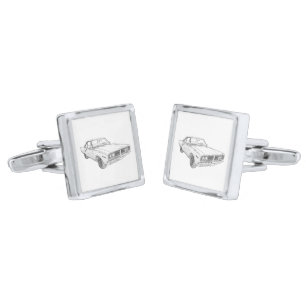 1966 Dodge Coronet Silver Cufflinks