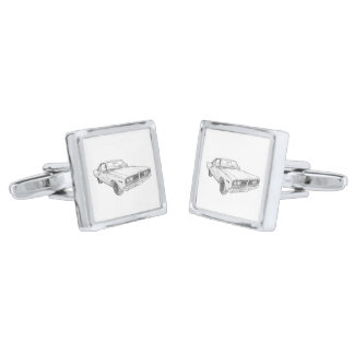 1966 Dodge Coronet Silver Cufflinks