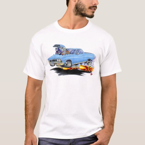 1966 El Camino Lt Blue Truck T_Shirt