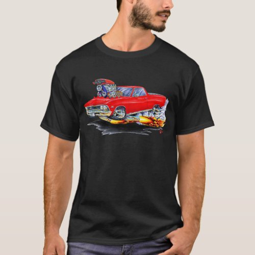 1966 El Camino Red Truck T_Shirt