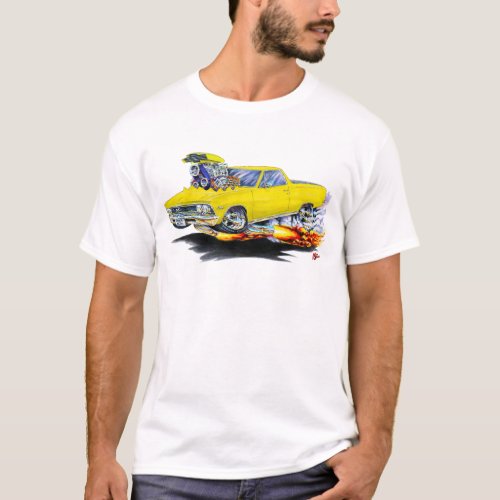 1966 El Camino Yellow Truck T_Shirt