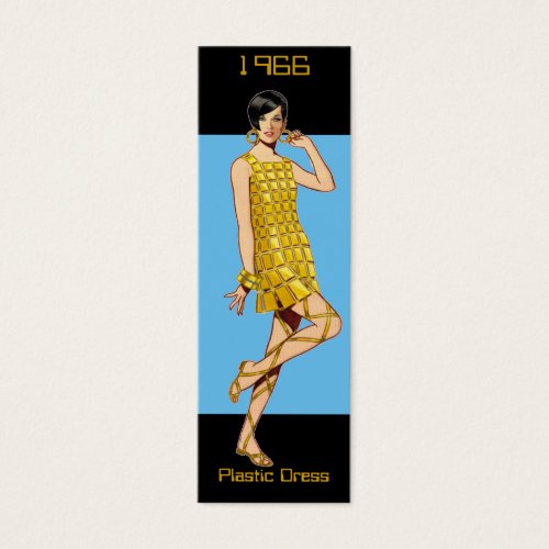 1966 Fashion Bookmark Business Cards
