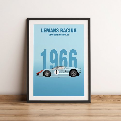 1966 GT40 MK2 POSTER