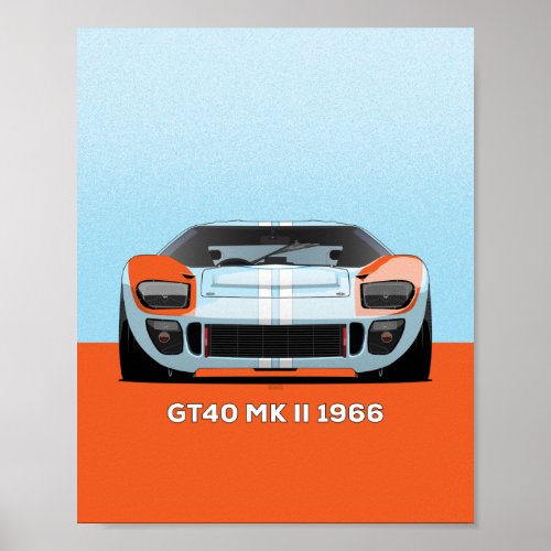 1966 GT40 POSTER