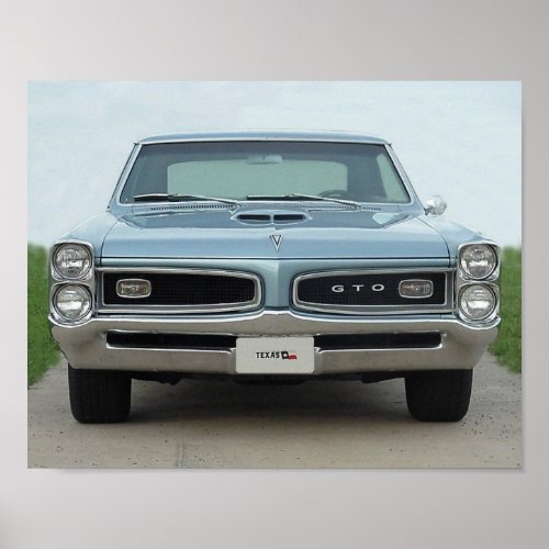 1966 GTO FRONT POSTER