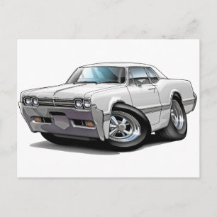1966 Olds Cutlass White Car Postcard