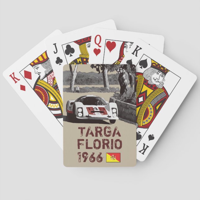 1966 RACING POKER CARDS (Back)