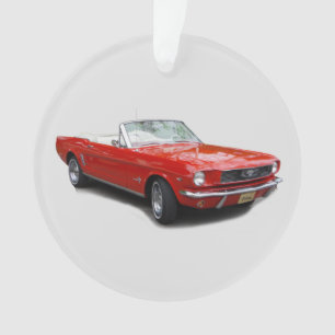 1966 Red Convertible acrylic ornament