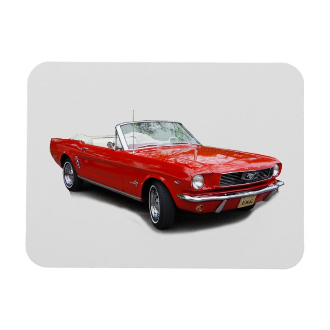 1966 Red Convertible magnet (Horizontal)