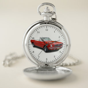 1966 red convertible pocket watch