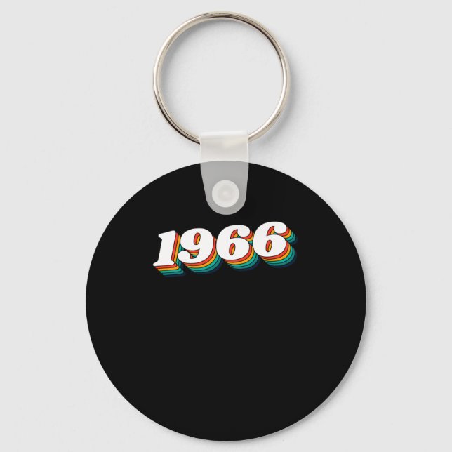 1966 Retro Label  Keychain (Front)