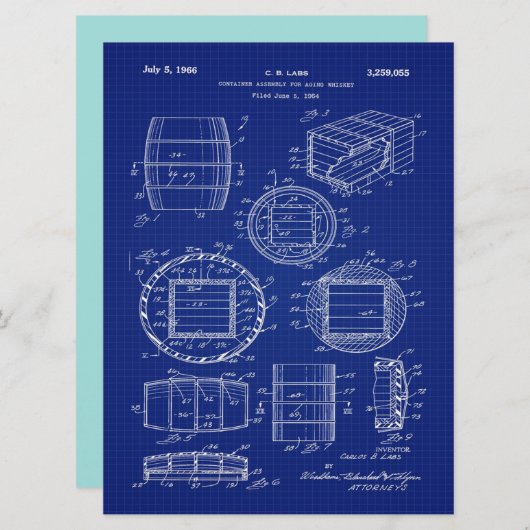 1966 Whiskey Container Art (Front/Back)