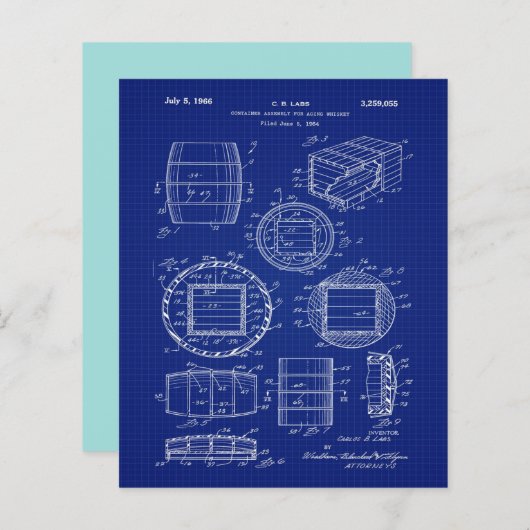 1966 Whiskey Container Art (Front/Back)