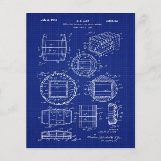 1966 Whiskey Container Art (Front)