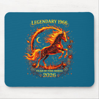 1966 Year Fire Horse 60th Design Mouse Pad
