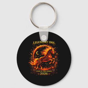 1966 Year of The Fire Horse 60th Birthday Chinese Keychain