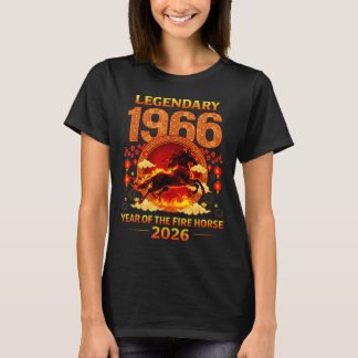 1966 Year Of The Fire Horse 60th Birthday Chinese  T-Shirt