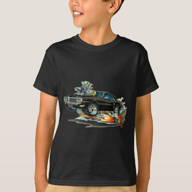 1967-68 Firebird Black Car T-Shirt (Front)
