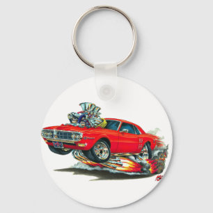 1967-68 Firebird Red Car Keychain