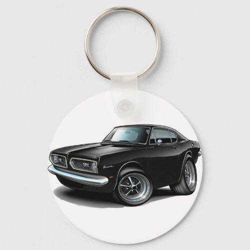 1967-69 Barracuda Black Car Keychain