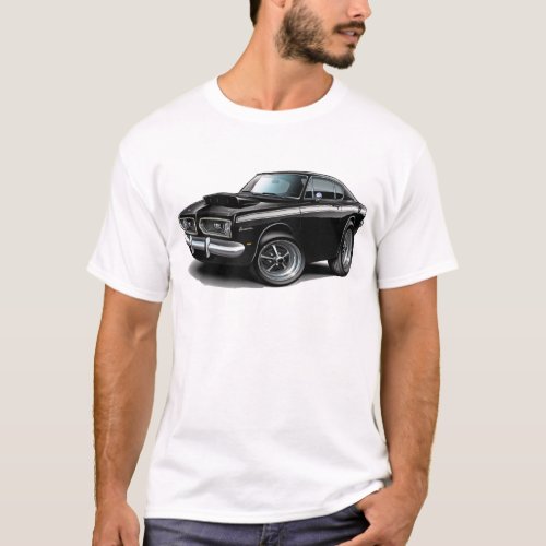 1967_69 Barracuda Black_White Car T_Shirt