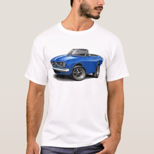 1967_69 Barracuda Blue Convertible T_Shirt