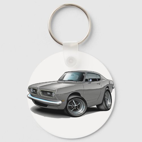 1967-69 Barracuda Grey Car Keychain