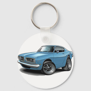 1967-69 Barracuda Lt Blue Car Keychain