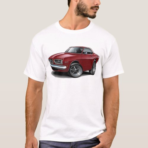 1967_69 Barracuda Maroon Coupe T_Shirt