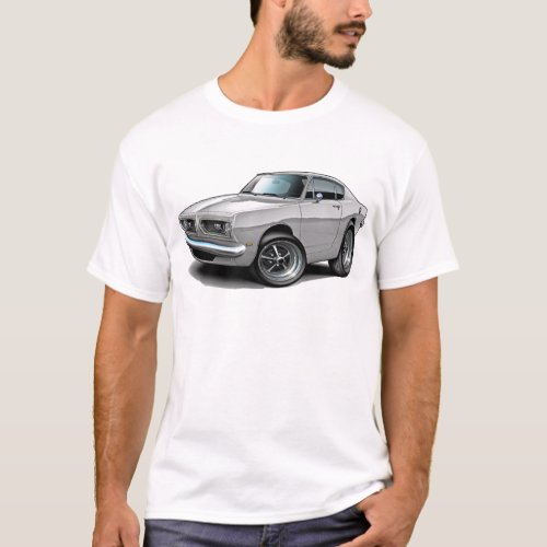 1967_69 Barracuda White Car T_Shirt